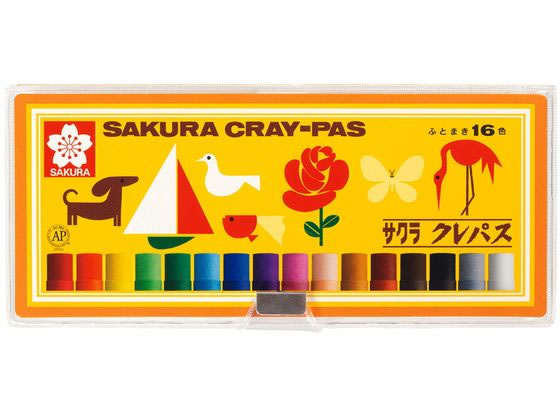 サクラ クレパス太巻 16色セット(ソフトケース入) LP16S