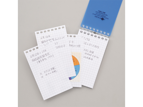 リヒトラブ ツイストノート メモサイズ 5mm方眼罫 青 40枚 N 1661 8が139円 ココデカウ