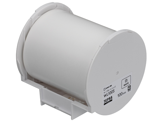 キングジム テプラGrand用テープ 100mm 白 WL100S