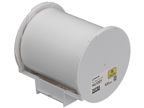 キングジム テプラGrand用テープ 100mm 黄 WL100Y