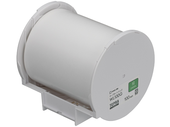 キングジム テプラGrand用テープ 100mm 緑 WL100G キングジム テプラGrand用テープ 100mm 緑 WL100G
