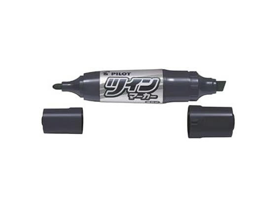 パイロット 油性ツインマーカー 細字・太字 ブラック MFN-15FB-B
