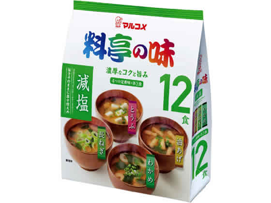 マルコメ お徳用 料亭の味みそ汁 減塩 12食 マルコメ お徳用 料亭の味みそ汁 減塩 12食