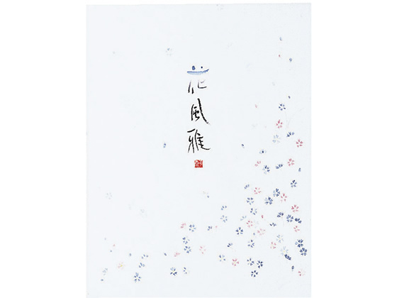 コクヨ 便箋花風雅 色紙判 縦罫 10行 30枚 ヒ-357N