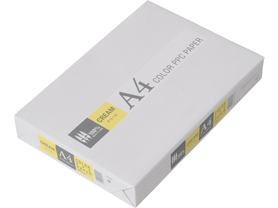 APPJ カラーコピー用紙 クリーム A4 500枚 CPY001