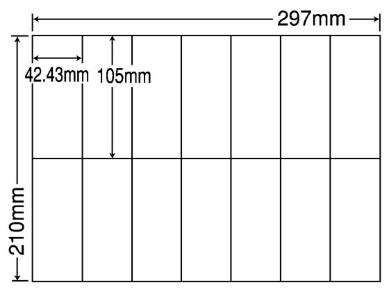 NANA ラベルシールナナコピーA4 14面 500シート C14Q