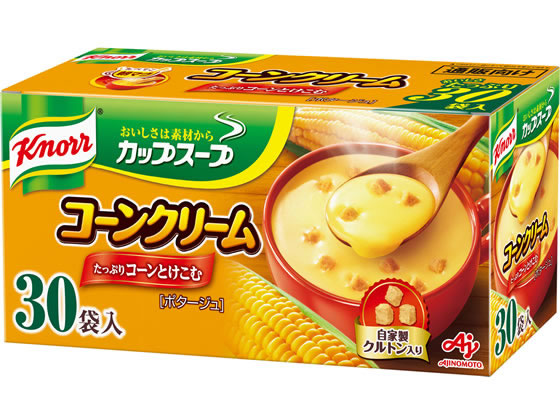 味の素 クノール カップスープ コーンクリーム 30袋入が1,542円