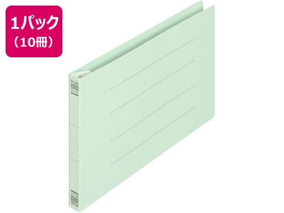 プラス フラットファイル ノンステッチ 統一伝票用 ブルー 10冊