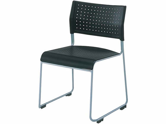 アイリスチトセ スタッキングチェア 背座樹脂 ブラック ASL-110PPブラック アイリスチトセ スタッキングチェア 背座樹脂 ブラック ASL-110PPブラック