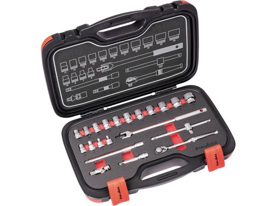 Pro-Auto 3 8DR.21PCソケットレンチセット PA3021 Pro-Auto 3 8DR.21PCソケットレンチセット PA3021
