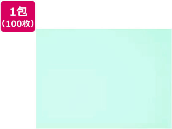 再生色画用紙 八ツ切 うすみずいろ 100枚 8NCR-110