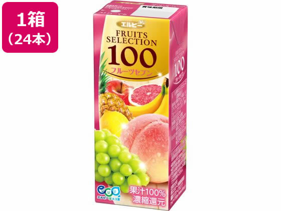 エルビー フルーツセレクション フルーツセブン100% 200ml 24本 エルビー フルーツセレクション フルーツセブン100% 200ml 24本