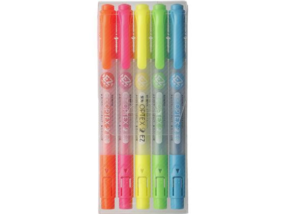 ゼブラ 蛍光オプテックス2 EZ 5色セット WKT11-5C