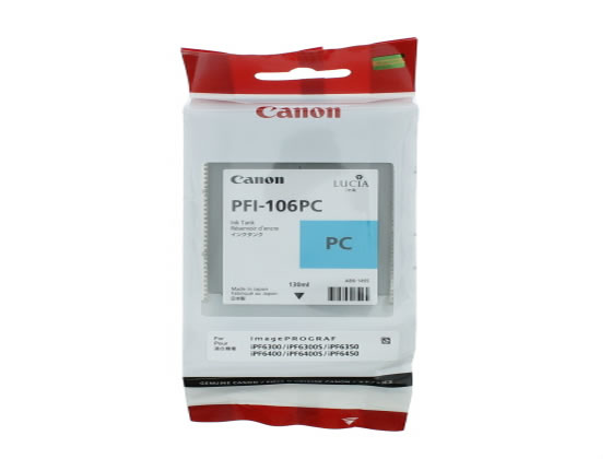 キヤノン インクタンク 顔料フォトシアン 130ml PFI-106PC 6625B001 キヤノン インクタンク 顔料フォトシアン 130ml PFI-106PC 6625B001