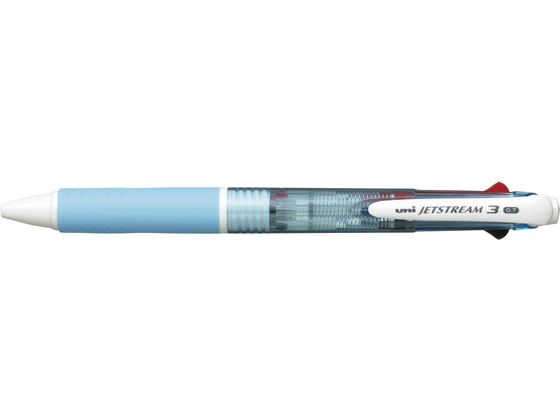 三菱鉛筆 ジェットストリーム3色ボールペン0.7mm水色 SXE340007.8