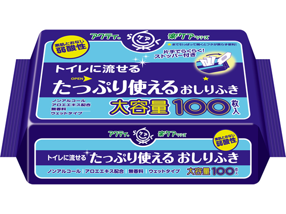 クレシア アクティ トイレに流せるたっぷり使えるおしりふき クレシア アクティ トイレに流せるたっぷり使えるおしりふき