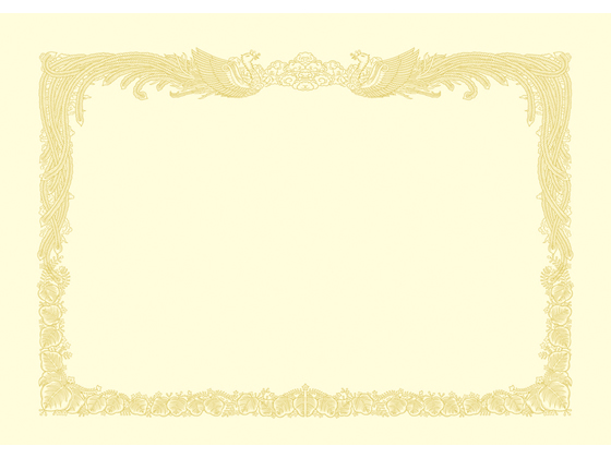 タカ印 OA賞状用紙 クリームA4判縦書き 100枚 10-1167