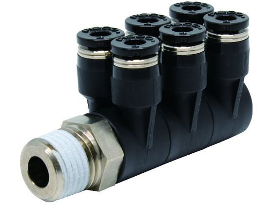 PISCO チューブフィッティング トリプルブランチエイ チューブ4 接続口径R1 4 PAT4-02 PISCO チューブフィッティング トリプルブランチエイ チューブ4 接続口径R1 4 PAT4-02