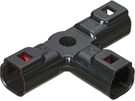 TRUSCO 防水コネクタ ハウジング T字タイプ 10個入 芯数2 黒 P-CB01A5-02BA TRUSCO 防水コネクタ ハウジング T字タイプ 10個入 芯数2 黒 P-CB01A5-02BA