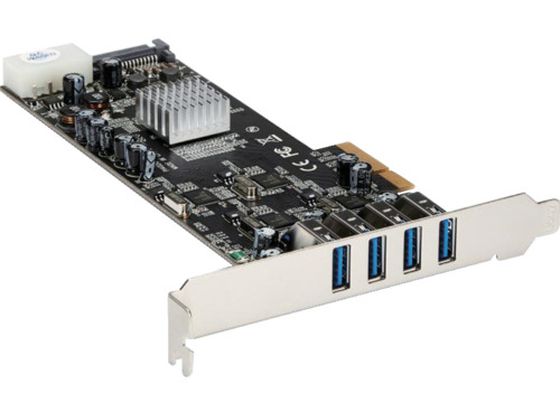 StarTech USB増設カード PCIe 2.0 - 4x USB-A 5Gbps SATA・LP4電源 PEXUSB3S44V StarTech USB増設カード PCIe 2.0 - 4x USB-A 5Gbps SATA・LP4電源 PEXUSB3S44V