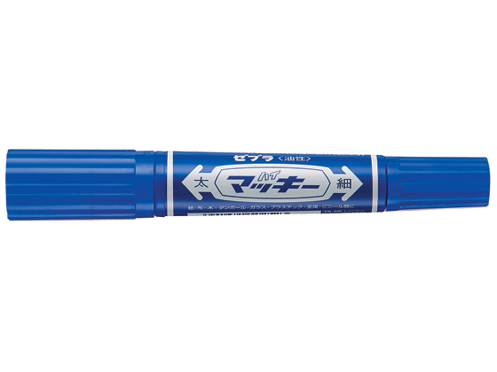 ゼブラ ハイマッキー 太字 細字 青 MO-150-MC-BL