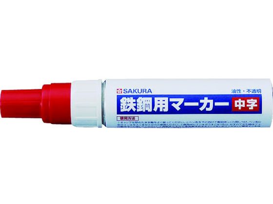 サクラ 鉄鋼用マーカー中字 赤 PKK-M-19R サクラ 鉄鋼用マーカー中字 赤 PKK-M-19R