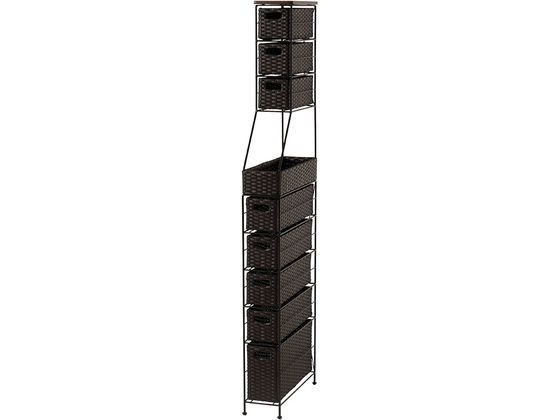 萩原 ランドリーチェスト 幅15cm ダークブラウン RAN-2459DBR 萩原 ランドリーチェスト 幅15cm ダークブラウン RAN-2459DBR