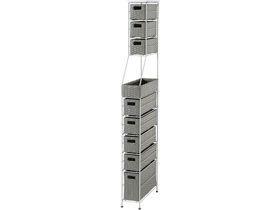 萩原 ランドリーチェスト 幅15cm グレー RAN-2459GY 萩原 ランドリーチェスト 幅15cm グレー RAN-2459GY