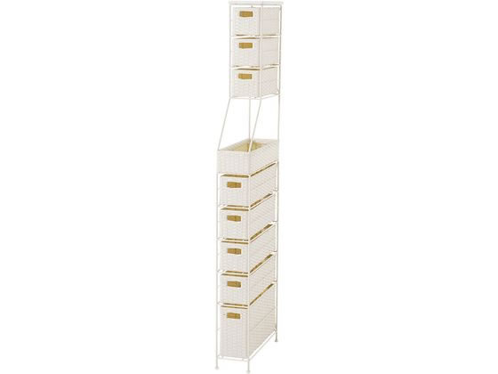 萩原 ランドリーチェスト 幅15cm ホワイト RAN-2459WH 萩原 ランドリーチェスト 幅15cm ホワイト RAN-2459WH