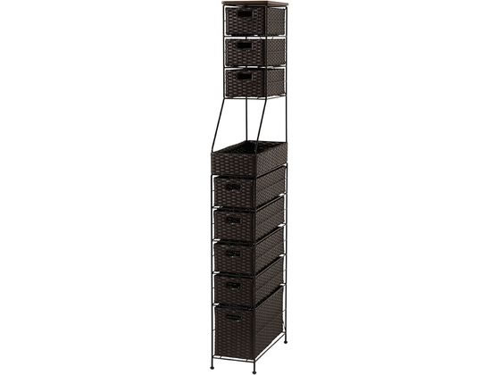 萩原 ランドリーチェスト 幅20cm ダークブラウン RAN-2460DBR 萩原 ランドリーチェスト 幅20cm ダークブラウン RAN-2460DBR