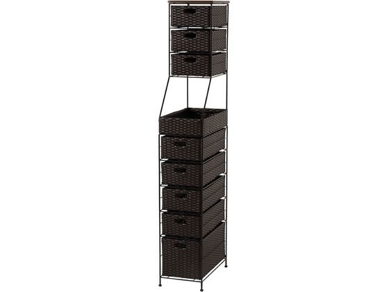 萩原 ランドリーチェスト 幅25cm ダークブラウン RAN-2461DBR 萩原 ランドリーチェスト 幅25cm ダークブラウン RAN-2461DBR