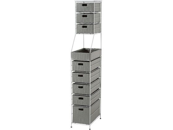 萩原 ランドリーチェスト 幅25cm グレー RAN-2461GY 萩原 ランドリーチェスト 幅25cm グレー RAN-2461GY