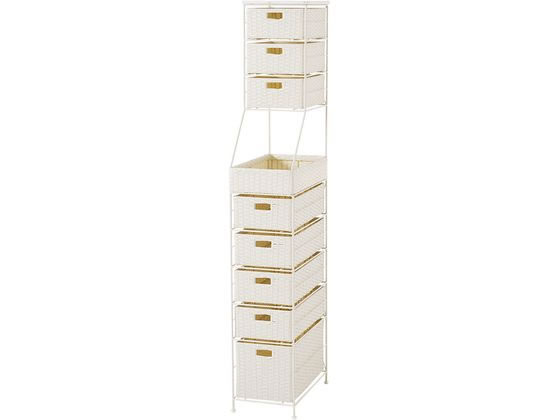 萩原 ランドリーチェスト 幅25cm ホワイト RAN-2461WH 萩原 ランドリーチェスト 幅25cm ホワイト RAN-2461WH