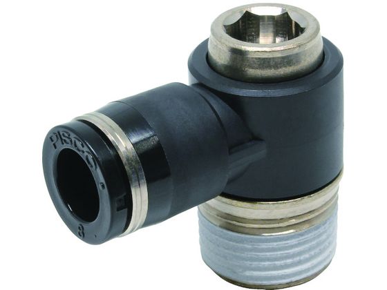 PISCO チューブフィッティング 六角穴付ユニバーサルエルボ チューブ8 接続口径R3 8 POL8-03 PISCO チューブフィッティング 六角穴付ユニバーサルエルボ チューブ8 接続口径R3 8 POL8-03