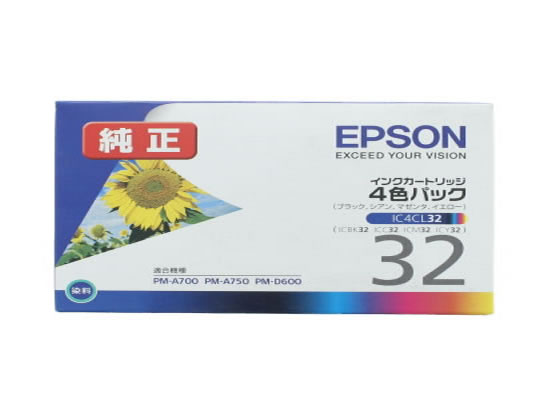 エプソン インクカートリッジ 4色パック IC4CL32