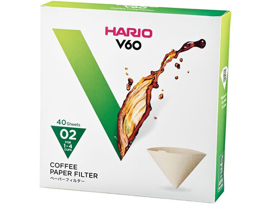 HARIO V60�p�y�[�p�[�t�B���^�[ 02M 40�� VCF-02-40M