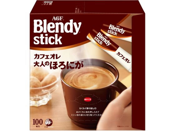 AGF ブレンディ スティック カフェオレ 大人のほろにが 100本 AGF ブレンディ スティック カフェオレ 大人のほろにが 100本
