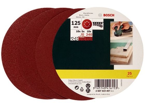 ボッシュ サンディングペーパーセット125mm PR-PEX125M25 ボッシュ サンディングペーパーセット125mm PR-PEX125M25