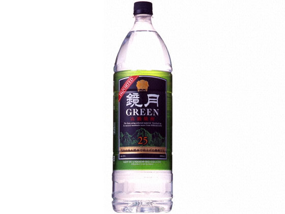 鏡月 グリーン 韓国焼酎 甲 25度 1.8L