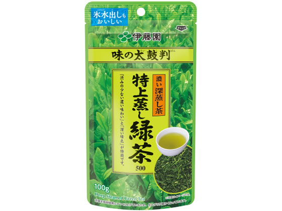 伊藤園 味の太鼓判 特上蒸し緑茶500 100g 伊藤園 味の太鼓判 特上蒸し緑茶500 100g