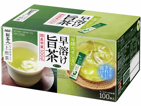 AGF 新茶人 早溶け旨茶 宇治抹茶入上煎茶スティック100本 AGF 新茶人 早溶け旨茶 宇治抹茶入上煎茶スティック100本