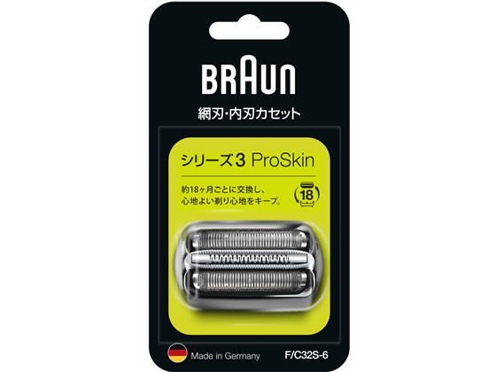 ブラウン シェーバー替刃 カセット刃(網刃+内刃一体型) F C32S-6 ブラウン シェーバー替刃 カセット刃(網刃+内刃一体型) F C32S-6