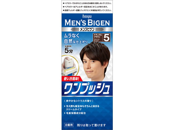 ホーユー メンズビゲン ワンプッシュ 5 ナチュラルブラウン