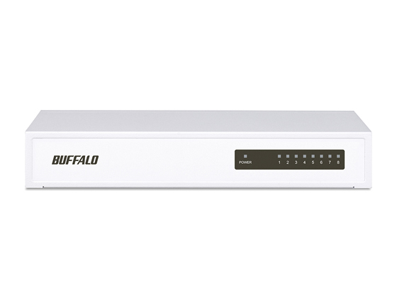 バッファロー 10 100Mbps対応 スイッチングHub 8ポート ホワイト