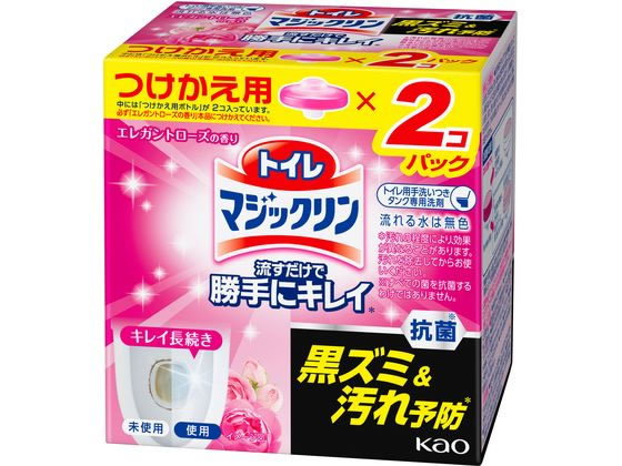 KAO トイレマジックリン流すだけで勝手にキレイ エレガントローズ付替2コ