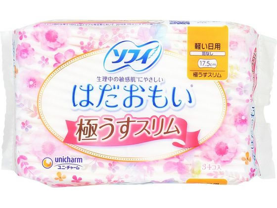 ユニチャーム ソフィはだおもい 極うすスリム 軽い日用 羽なし34枚