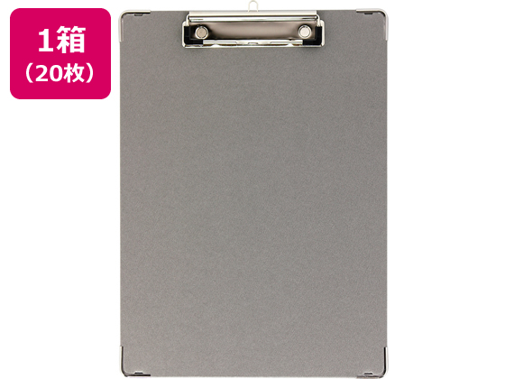 ハピラ 用箋挟 A4タテ 短辺とじ グレー 20枚 SGYSA4EGY