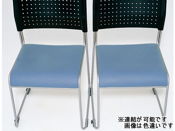 アイリスチトセ スタッキングチェア 座クッショングリーン ASL-110PV