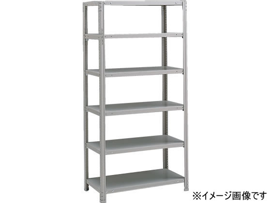 イトーキ 軽量ボルトレスラックRE型 単体 天地6段 W1200×H2100