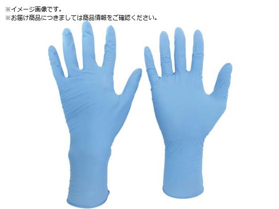 ミドリ安全 ニトリル使い捨て手袋 ロング 粉なし 青 S 100枚入 ミドリ安全 ニトリル使い捨て手袋 ロング 粉なし 青 S 100枚入